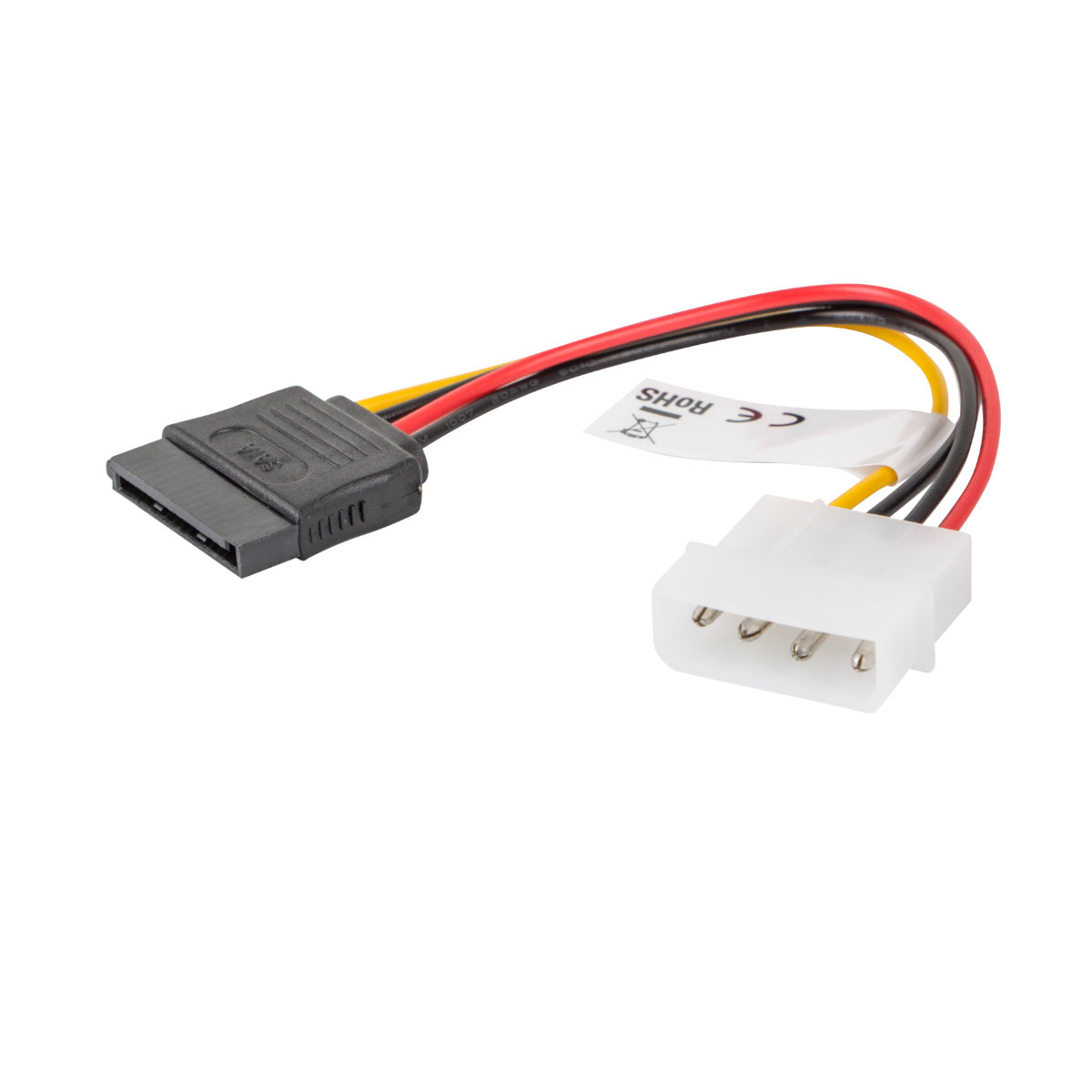 Cablu de alimentare Molex 4-pin tata la SATA 15-pin mama, Lanberg 41321, lungime 15 cm [6]