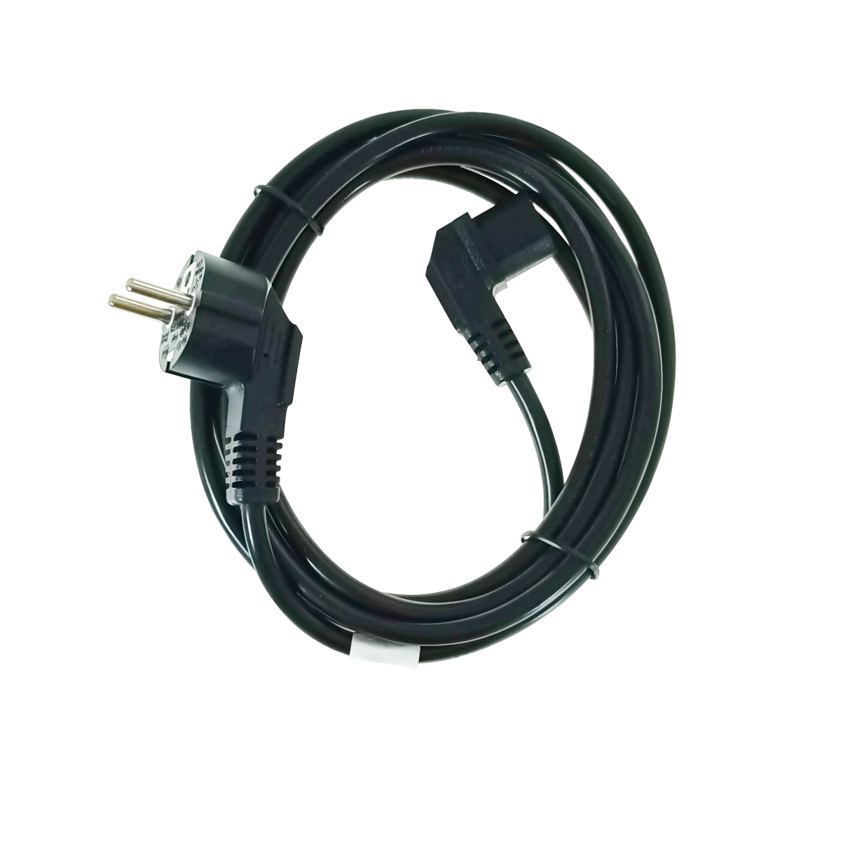 Cablu de alimentare PC si UPS, Schuko CEE 7/7 la IEC320 C13 90 grade, Lanberg 43644, 250V-10A, 3m lungime, VDE, negru [3]