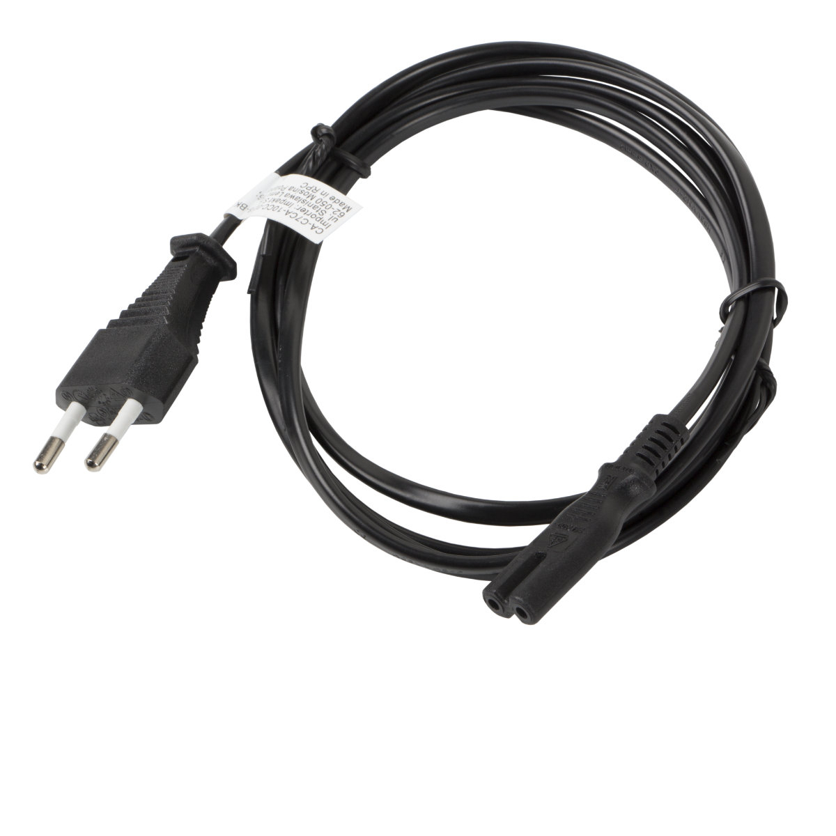 Cablu de alimentare TV / radiocasetofon, lungime 1.8m, Lanberg 40980, Euro, CEE 7/16 la IEC 320 C7, 2 pini, 10A, negru [7]