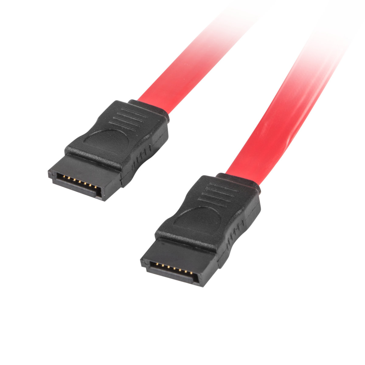 Cablu de date SATA III mama la SATA III mama, Lanberg 41310, 6 Gb/s, 100 cm, rosu [6]