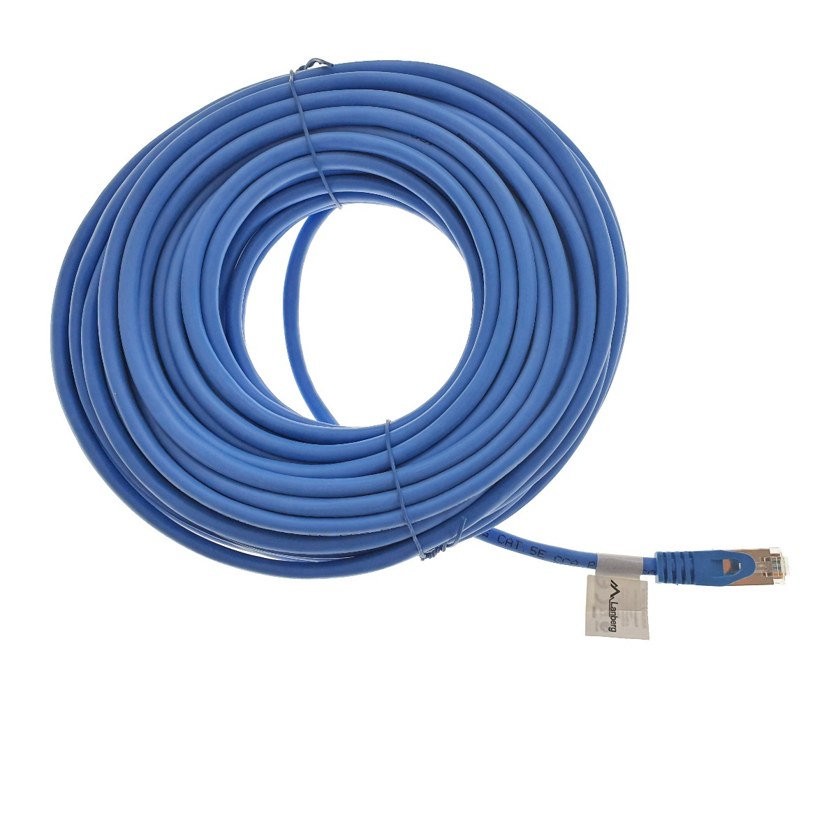 Cablu ecranat FTP, Lanberg 40498, cat.5e, mufat 2xRJ45, lungime 15m, AWG 26, 100 MHz, de legatura retea, ethernet, albastru [7]