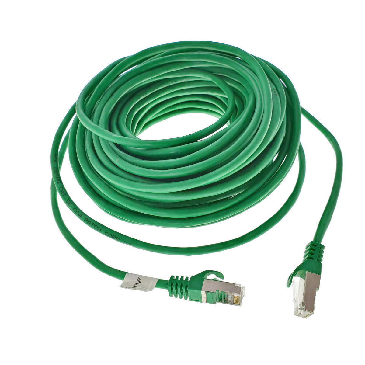 Cablu ecranat FTP, Lanberg 40619, cat.5e, mufat 2xRJ45, lungime 20m, AWG 26, 100 MHz, de legatura retea, ethernet, verde [6]