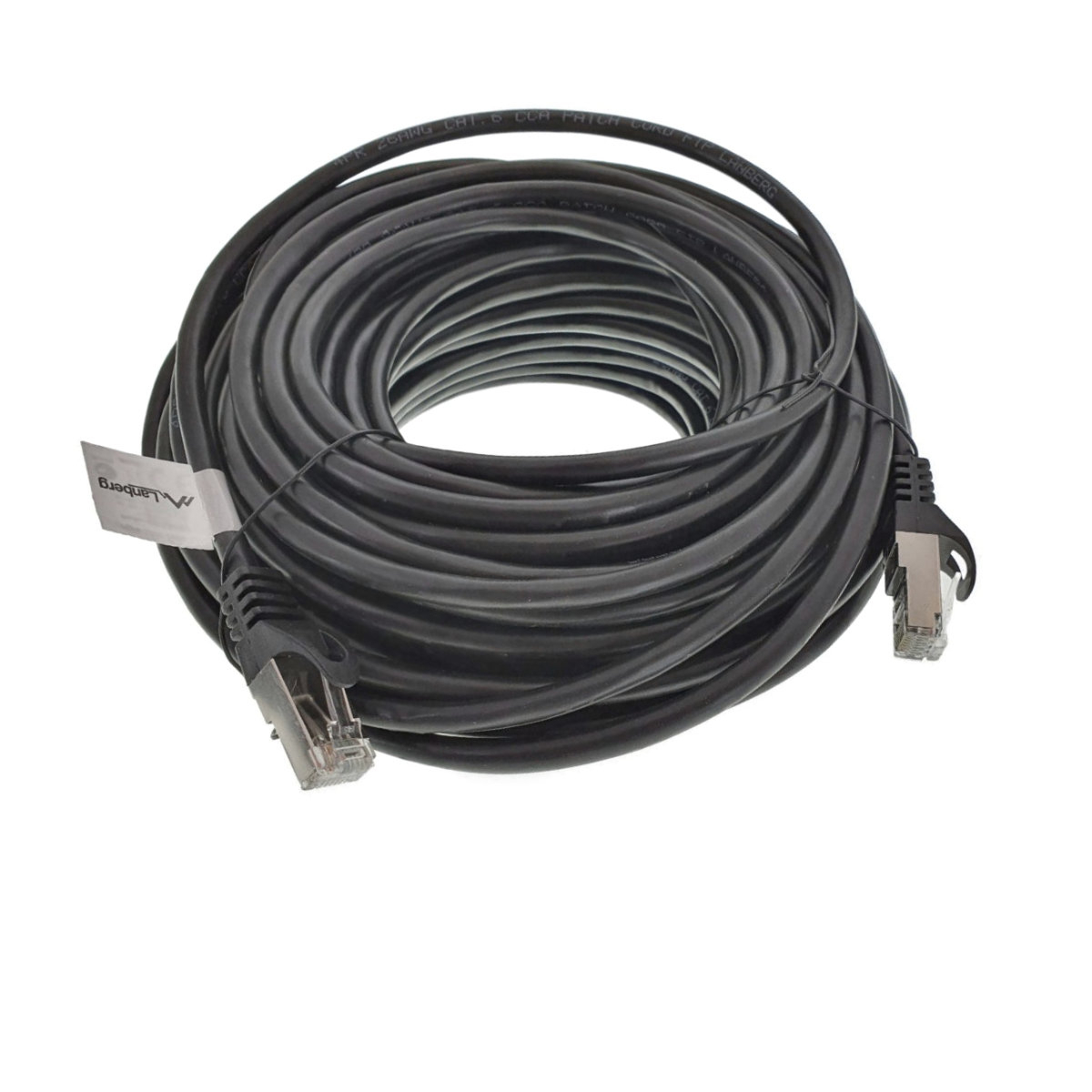 Cablu ecranat FTP, Lanberg 41897, cat 6, lungime 15m, AWG 26, 250 MHz, mufat 2xRJ45, ethernet, negru [3]