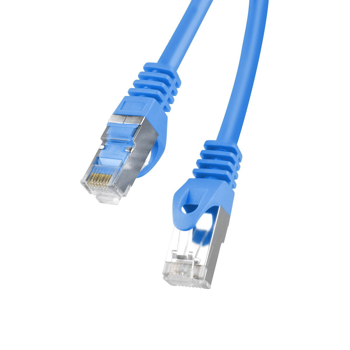 Cablu ecranat FTP, Lanberg 41906, cat.6, mufat 2xRJ45, lungime 10m, AWG 26, 250 MHz, de legatura retea, ethernet, albastru [3]