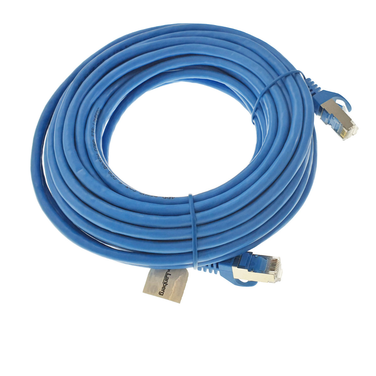 Cablu ecranat FTP, Lanberg 41906, cat.6, mufat 2xRJ45, lungime 10m, AWG 26, 250 MHz, de legatura retea, ethernet, albastru [2]