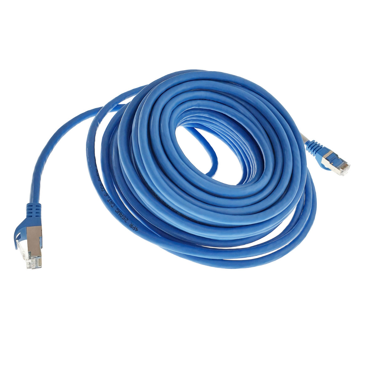 Cablu ecranat FTP, Lanberg 41907, cat.6, mufat 2xRJ45, lungime 15m, AWG 26, 250 MHz, de legatura retea, ethernet, albastru [6]
