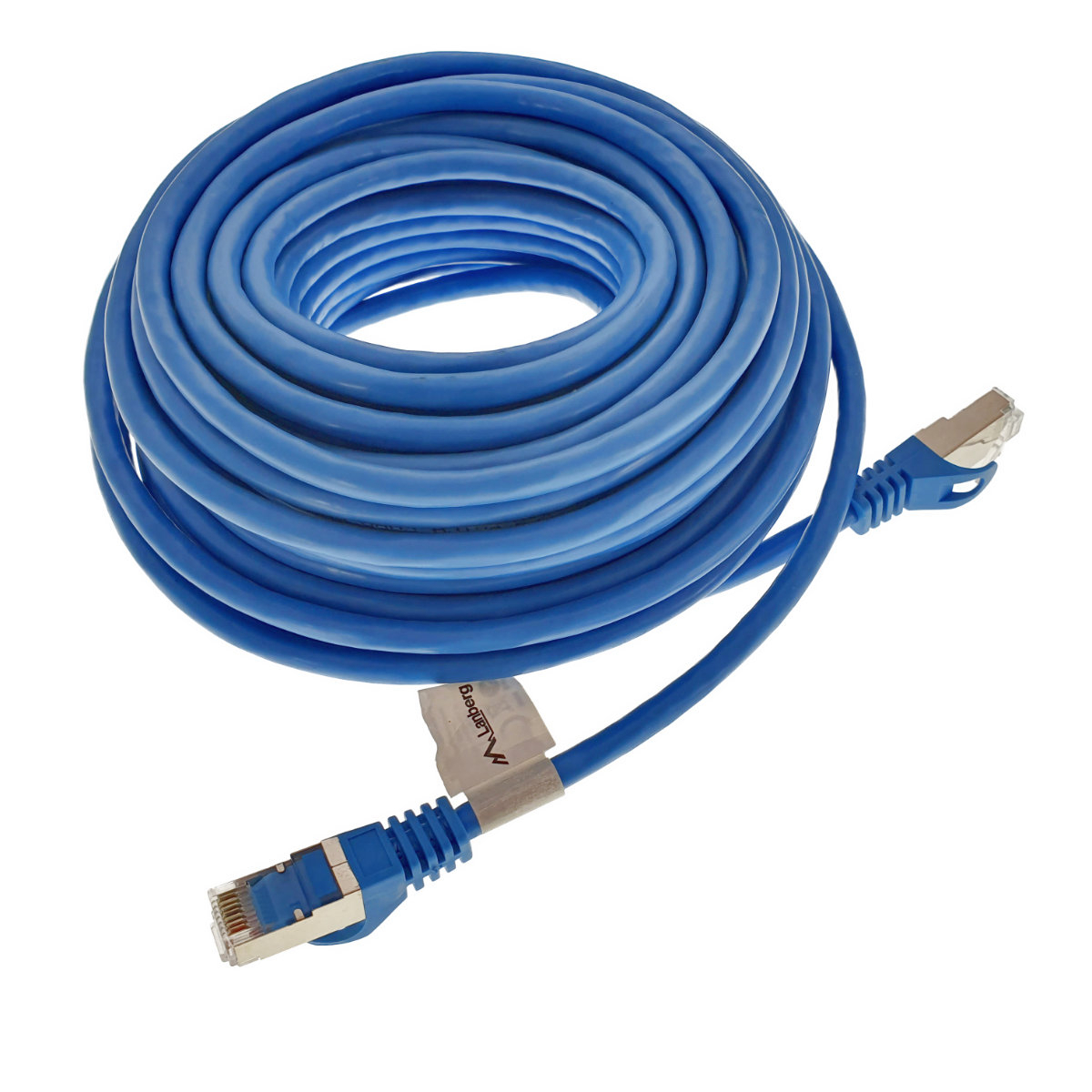 Cablu ecranat FTP, Lanberg 41907, cat.6, mufat 2xRJ45, lungime 15m, AWG 26, 250 MHz, de legatura retea, ethernet, albastru [5]