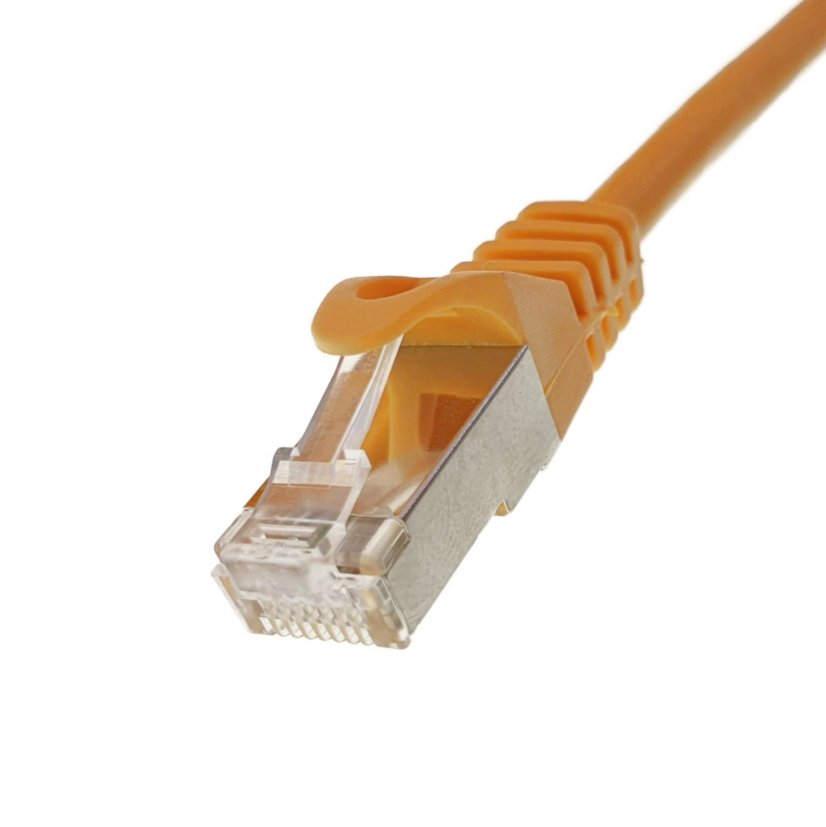 Cablu ecranat FTP, Lanberg 41928, cat.6, mufat 2xRJ45, lungime 20m, AWG 26, 250 MHz, de legatura retea, ethernet, portocaliu [8]