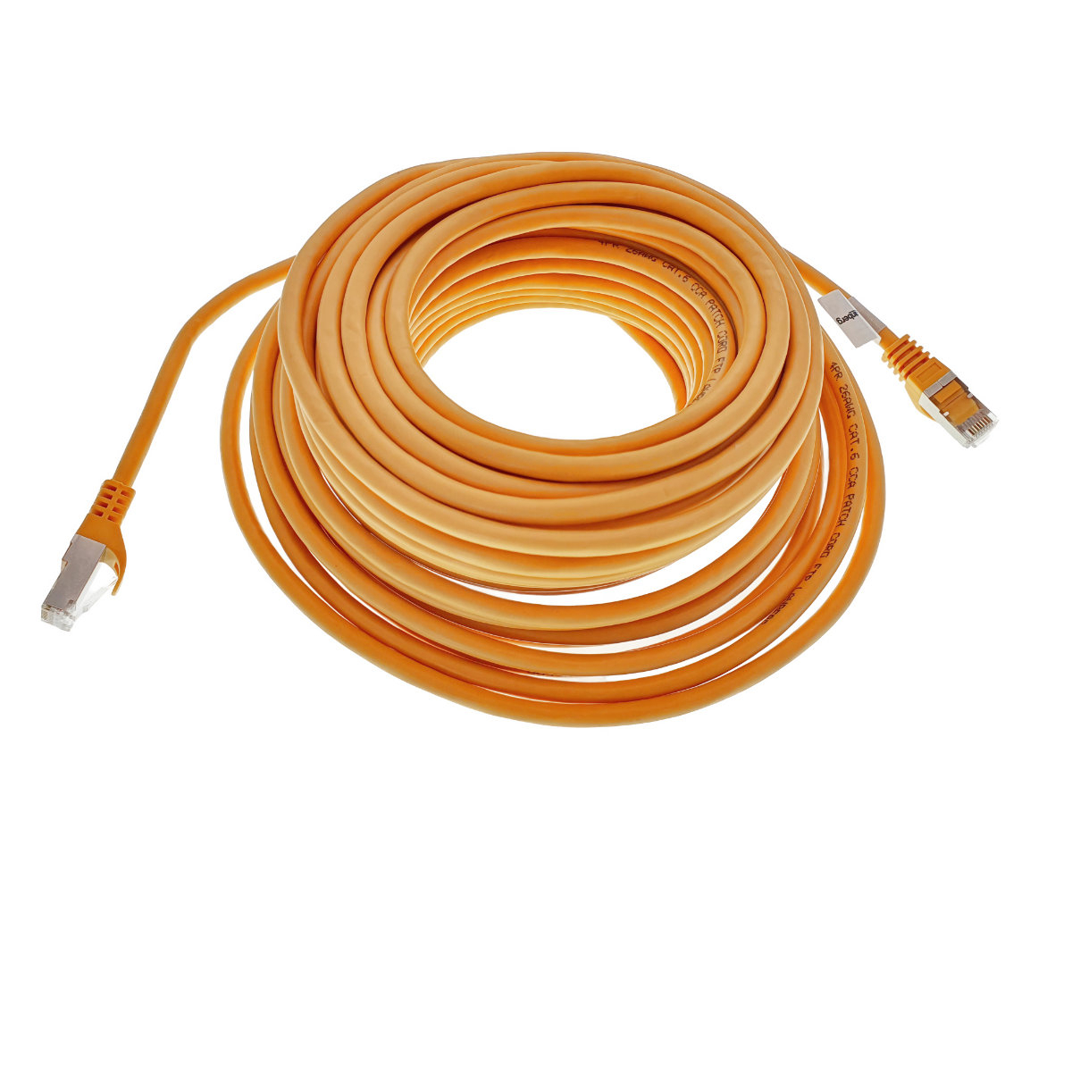 Cablu ecranat FTP, Lanberg 41928, cat.6, mufat 2xRJ45, lungime 20m, AWG 26, 250 MHz, de legatura retea, ethernet, portocaliu [7]