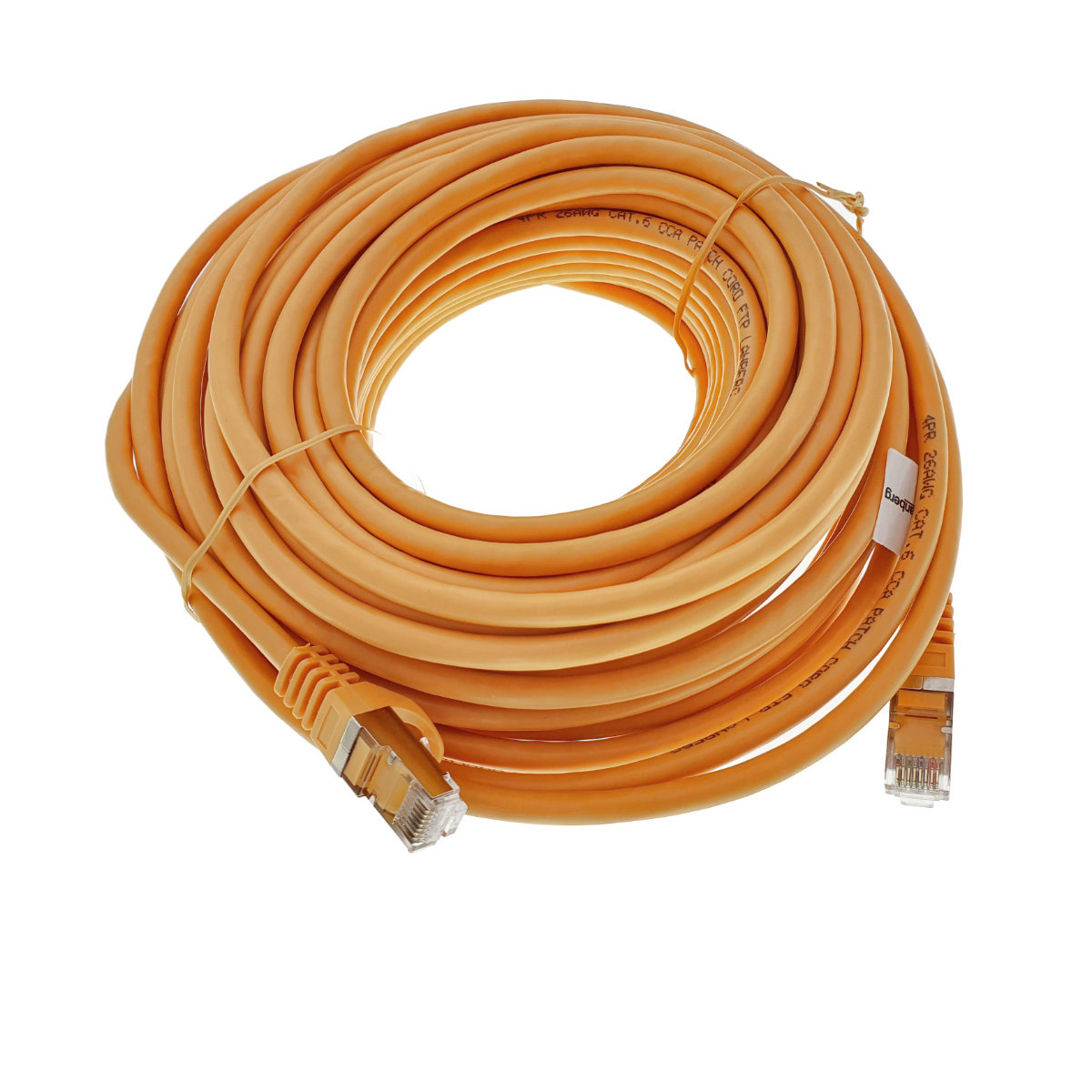 Cablu ecranat FTP, Lanberg 41928, cat.6, mufat 2xRJ45, lungime 20m, AWG 26, 250 MHz, de legatura retea, ethernet, portocaliu [4]
