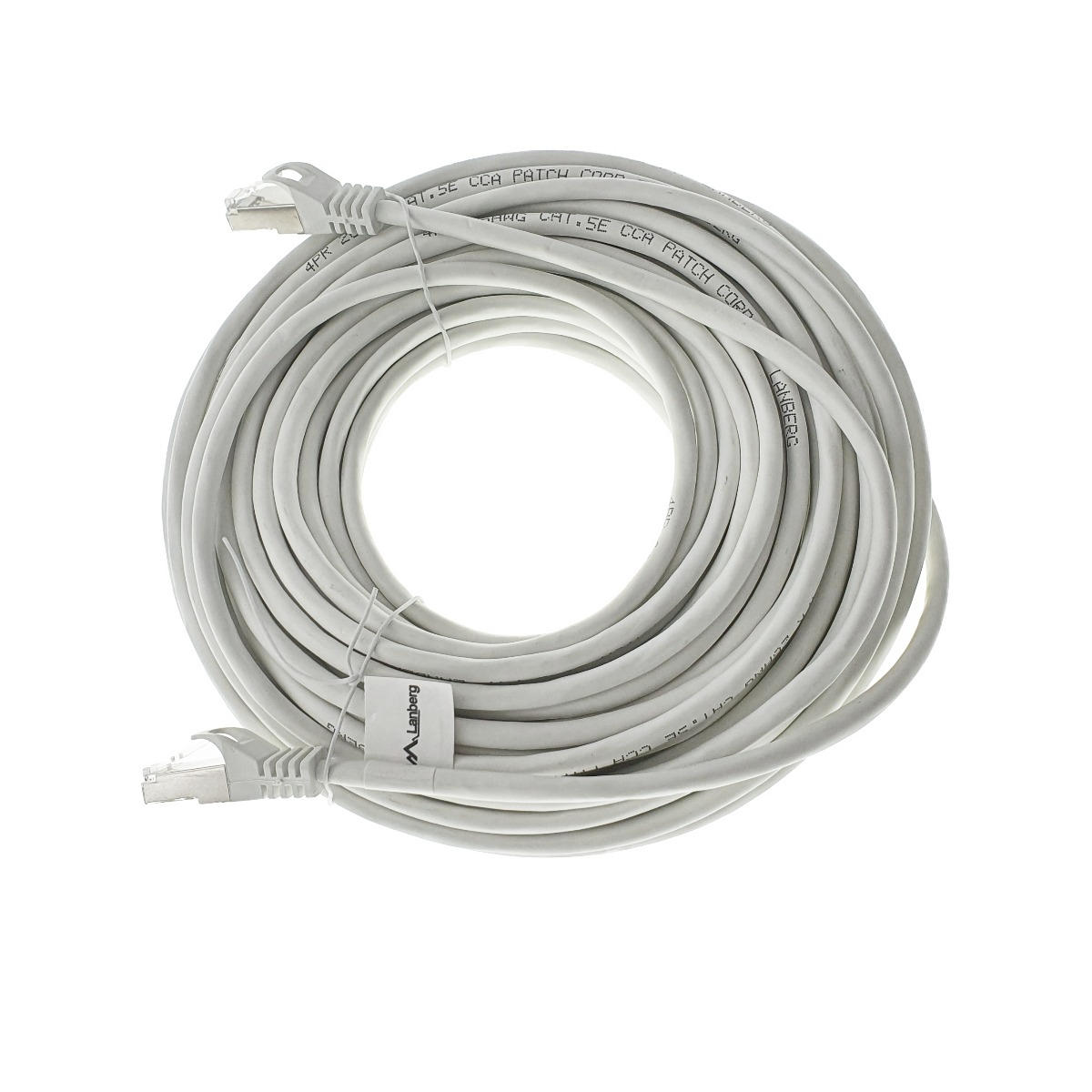 Cablu ecranat FTP, Lanberg 41999, cat.5e, mufat 2xRJ45, lungime 15m, AWG 26, 100 MHz, de legatura retea, ethernet, alb [2]