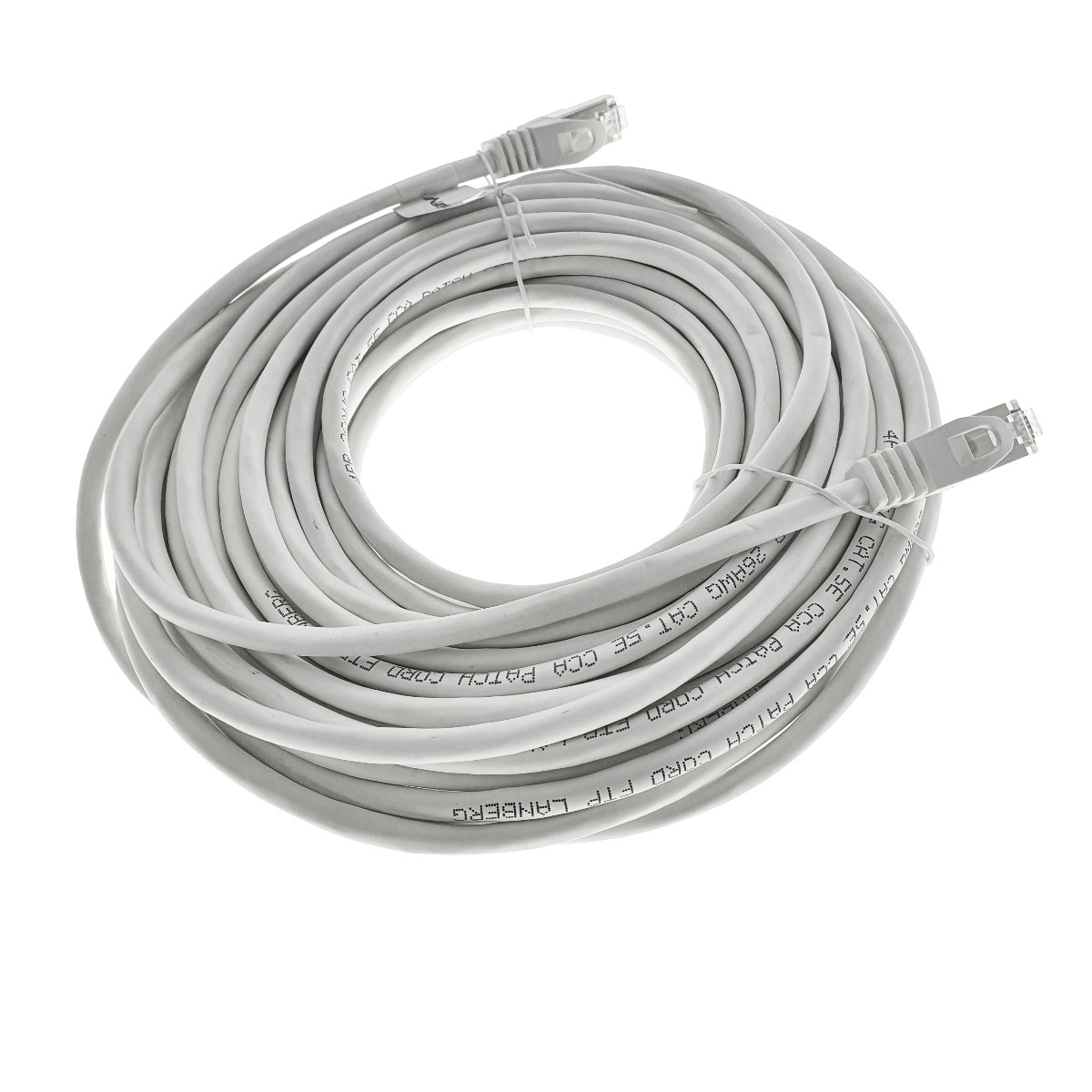 Cablu ecranat FTP, Lanberg 41999, cat.5e, mufat 2xRJ45, lungime 15m, AWG 26, 100 MHz, de legatura retea, ethernet, alb [5]
