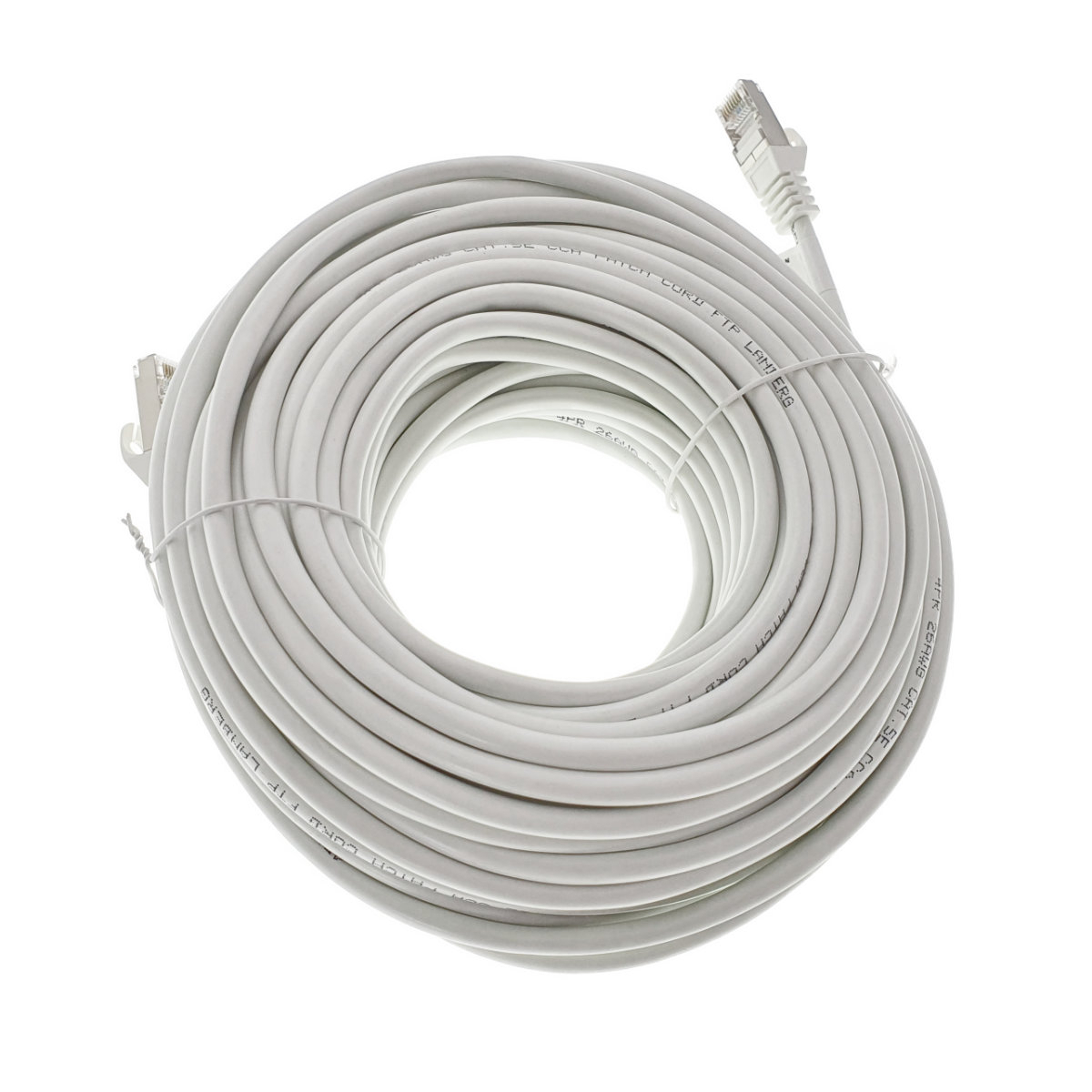 Cablu ecranat FTP, Lanberg 42101, cat.5e, mufat 2xRJ45, lungime 20m, AWG 26, 100 MHz, de legatura retea, ethernet, alb [8]