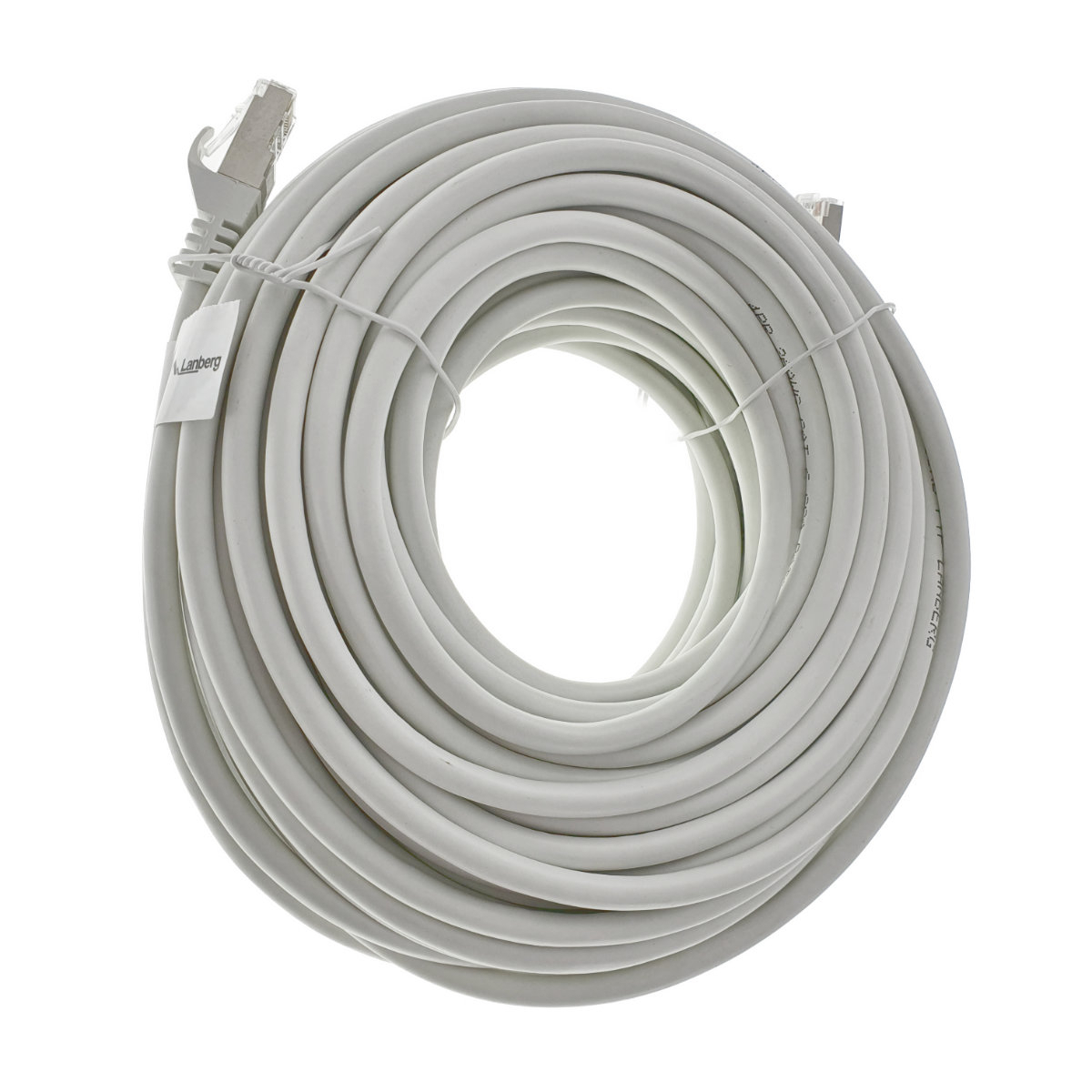 Cablu ecranat FTP, Lanberg 42121, cat.6, mufat 2xRJ45, lungime 20m, AWG 26, 250 MHz, de legatura retea, ethernet, alb [2]