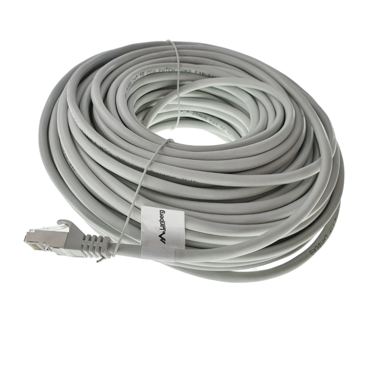 Cablu ecranat FTP, Lanberg 42789, cat.5e, mufat 2xRJ45, lungime 30m, AWG 26, 100 MHz, de legatura retea, ethernet, gri [2]