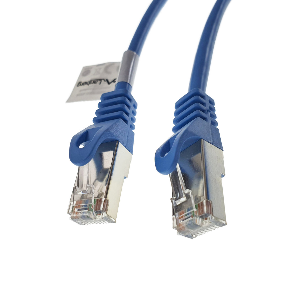 Cablu ecranat FTP, Lanberg 42790, cat.5e, mufat 2xRJ45, lungime 30m, AWG 26, 100 MHz, de legatura retea, ethernet, albastru [8]