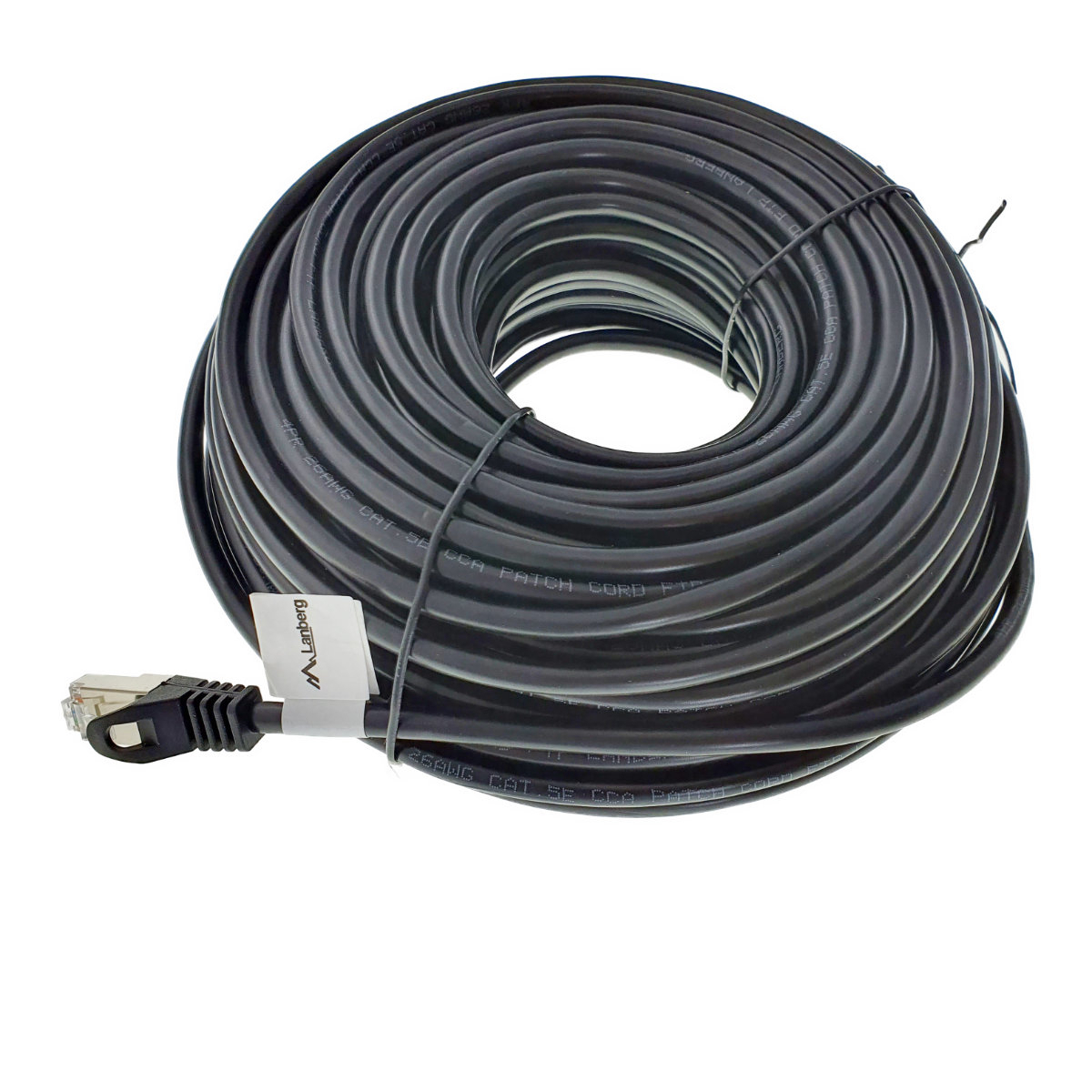 Cablu ecranat FTP, Lanberg 42793, cat.5e, mufat 2xRJ45, lungime 30m, AWG 26, 100 MHz, de legatura retea, ethernet, negru [7]