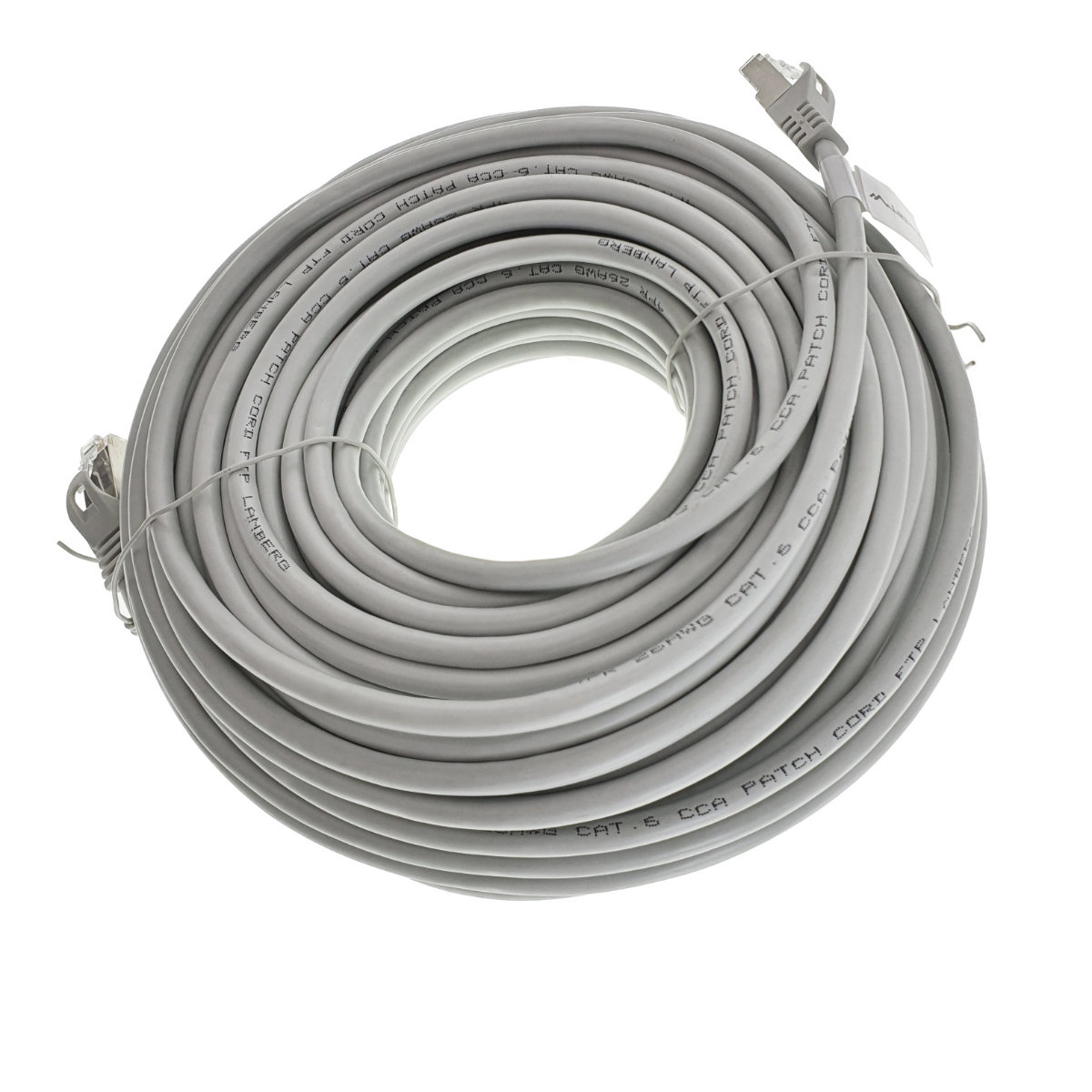 Cablu ecranat FTP, Lanberg 42797, cat.6, mufat 2xRJ45, lungime 30m, AWG 26, 250 MHz, de legatura retea, ethernet, gri [7]