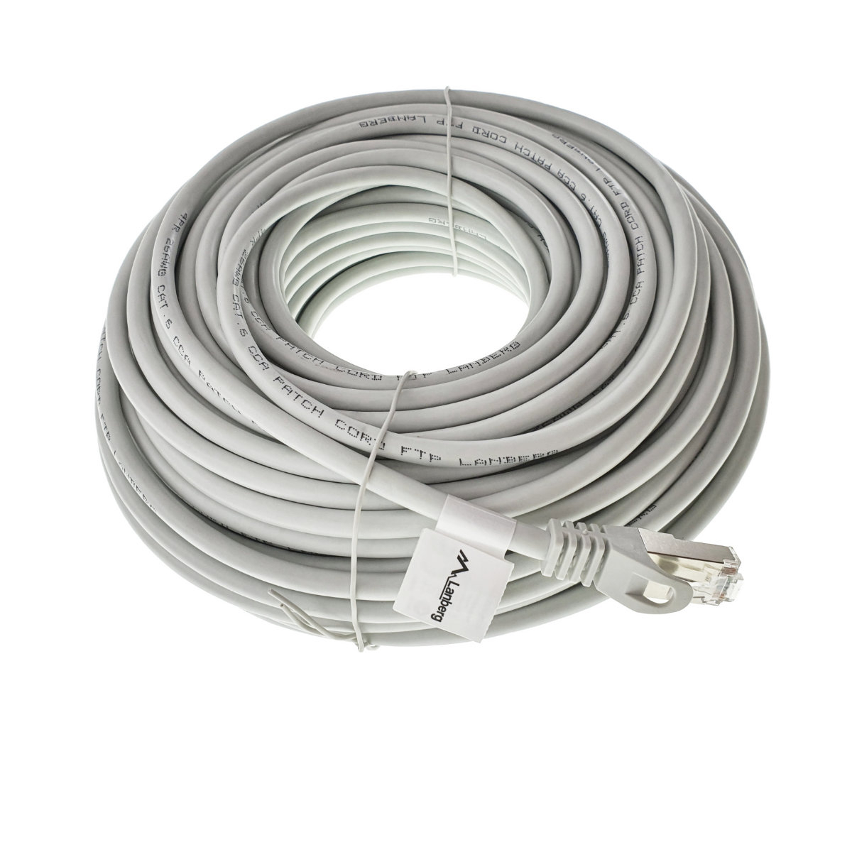 Cablu ecranat FTP, Lanberg 42797, cat.6, mufat 2xRJ45, lungime 30m, AWG 26, 250 MHz, de legatura retea, ethernet, gri [6]