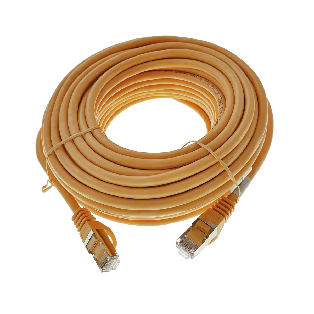 Cablu ecranat FTP, Lanberg 42799, cat.6, mufat 2xRJ45, lungime 30 m, AWG 26, 250 MHz, de legatura retea, ethernet, portocaliu [6]