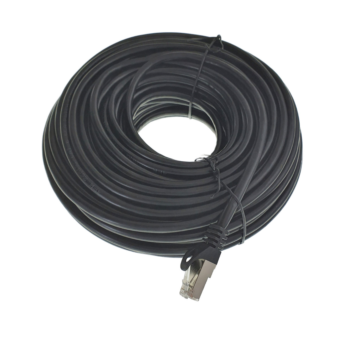 Cablu ecranat FTP, Lanberg 42801, cat.6, mufat 2xRJ45, lungime 30m, AWG 26, 250 MHz, de legatura retea, ethernet, negru [3]