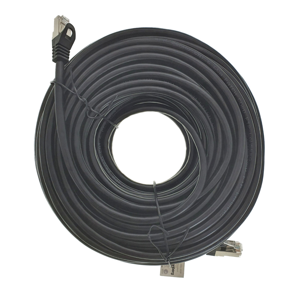 Cablu ecranat FTP, Lanberg 42801, cat.6, mufat 2xRJ45, lungime 30m, AWG 26, 250 MHz, de legatura retea, ethernet, negru [2]