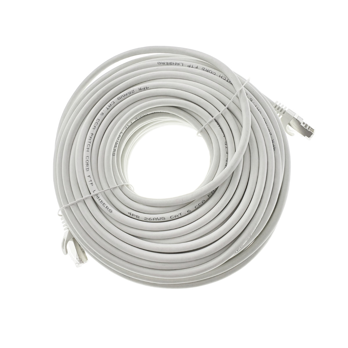 Cablu ecranat FTP, Lanberg 42803, cat.6, mufat 2xRJ45, lungime 30m, AWG 26, 250 MHz, de legatura retea, ethernet, alb [7]