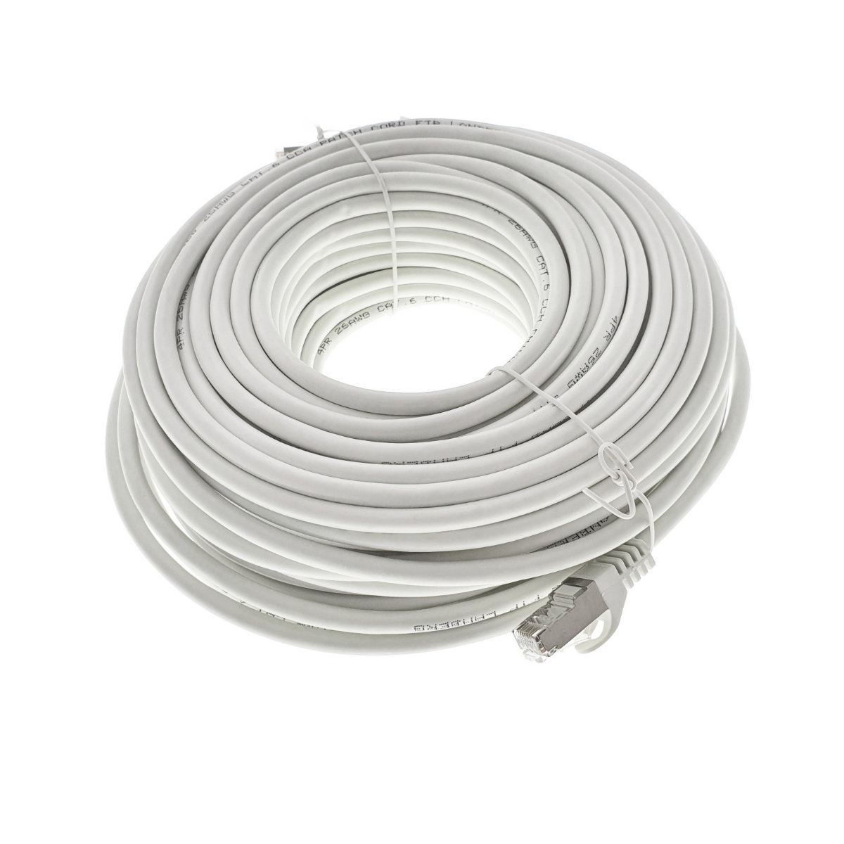 Cablu ecranat FTP, Lanberg 42803, cat.6, mufat 2xRJ45, lungime 30m, AWG 26, 250 MHz, de legatura retea, ethernet, alb [5]