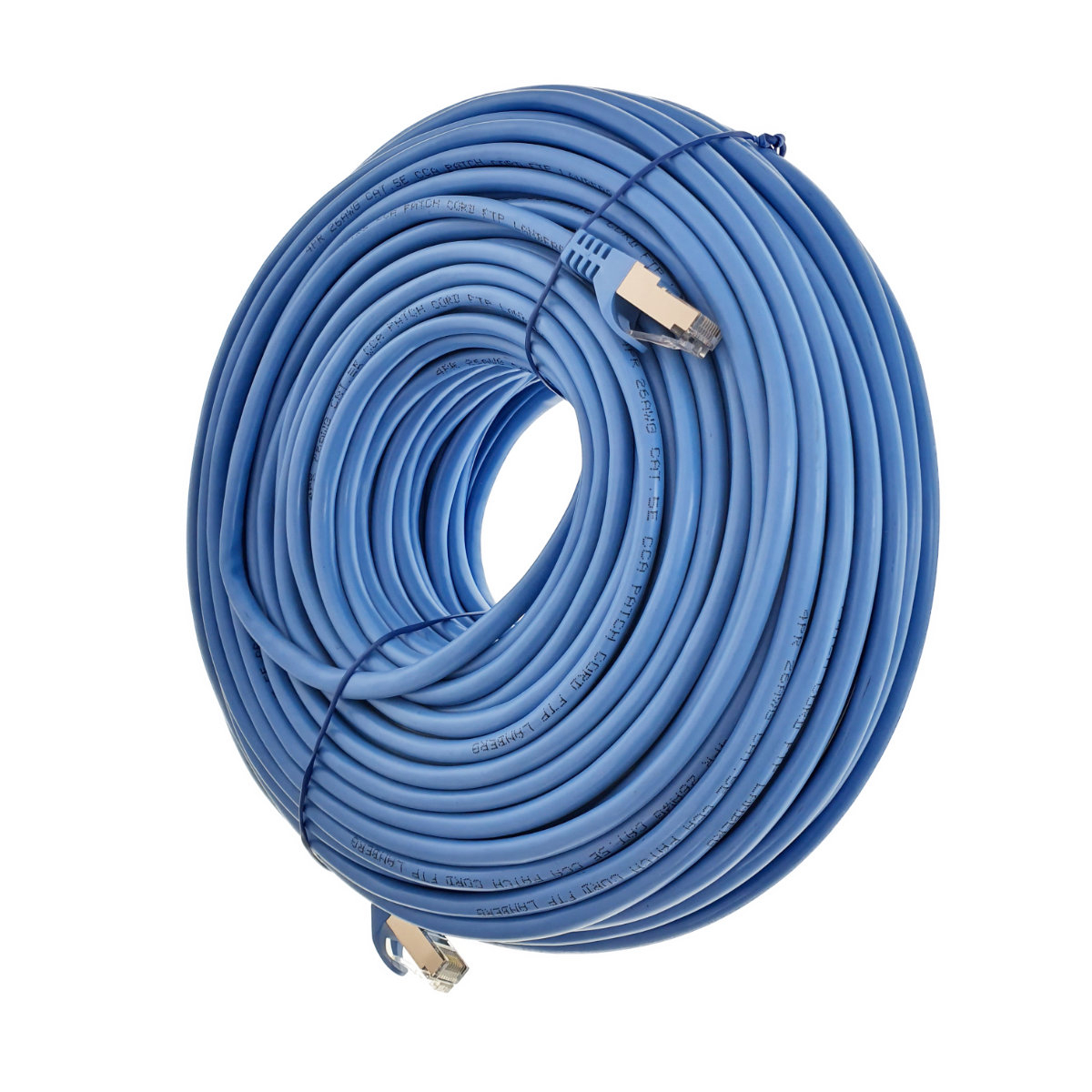 Cablu ecranat FTP, Lanberg 42814, cat.5e, mufat 2xRJ45, lungime 50m, AWG 26, 100 MHz, de legatura retea, ethernet, albastru [7]