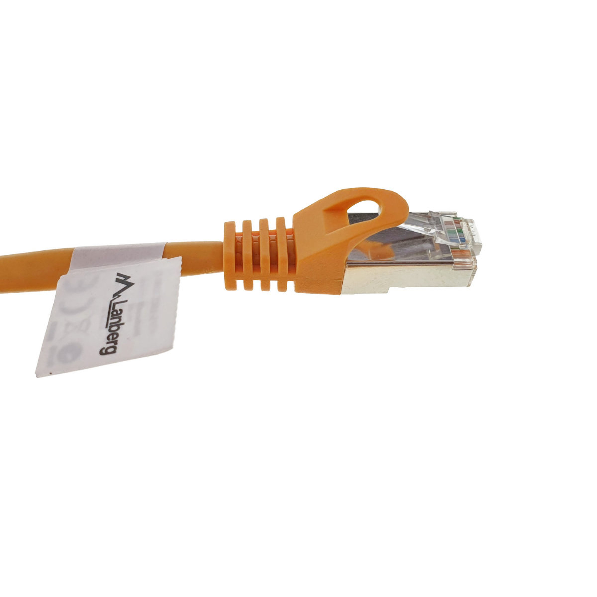 Cablu ecranat FTP, Lanberg 42820, cat.5e, mufat 2xRJ45, lungime 50m, AWG 26, 100 MHz, de legatura retea, ethernet, portocaliu [3]