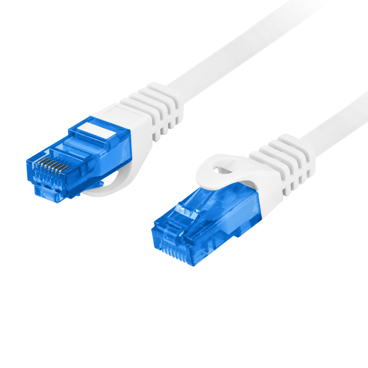 Cablu ecranat S / FTP, Lanberg 42473, cat.6A, mufat 2xRJ45, lungime 1m, AWG 26, 500 MHz, de legatura retea, ethernet, alb [6]