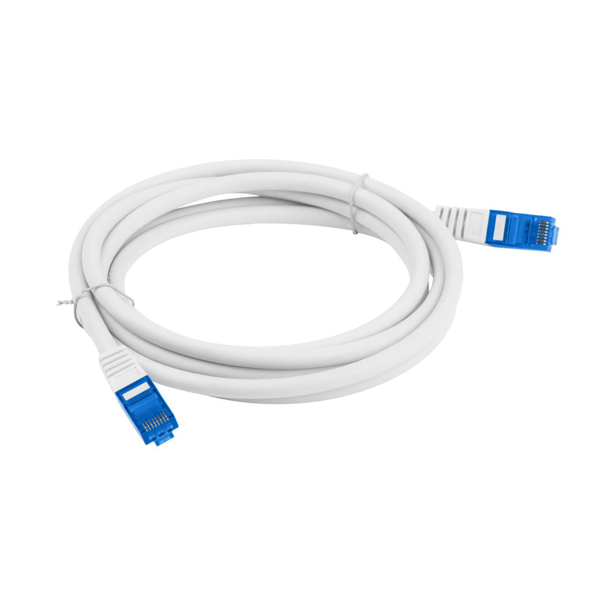 Cablu ecranat S / FTP, Lanberg 42473, cat.6A, mufat 2xRJ45, lungime 1m, AWG 26, 500 MHz, de legatura retea, ethernet, alb [5]