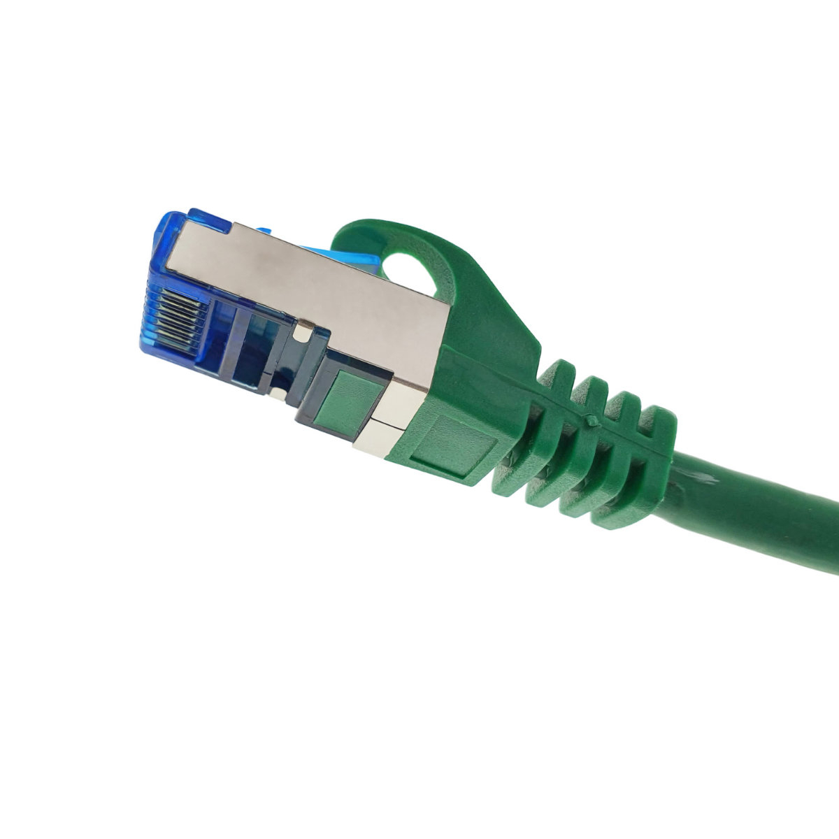 Cablu ecranat S / FTP, Lanberg 42716, cat.6A, mufat 2xRJ45, lungime 10 m, AWG 26, 500 MHz, LSZH, de legatura retea, ethernet, verde [3]