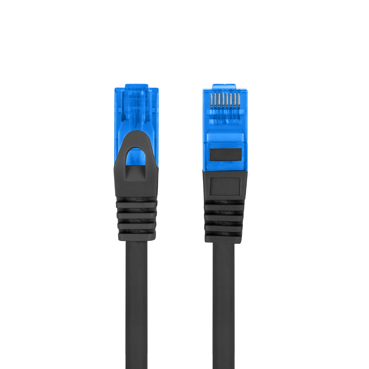 Cablu ecranat S / FTP, Lanberg 42723, cat.6A, lungime 15 m, AWG 26, 500 MHz, LSZH, de legatura retea, ethernet, mufat 2xRJ45, negru [1]