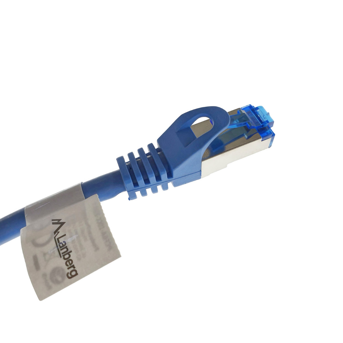 Cablu ecranat S / FTP, Lanberg 42730, cat.6A, mufat 2xRJ45, lungime 20 m, AWG 26, 500 MHz, LSZH, de legatura retea, ethernet, albastru [5]
