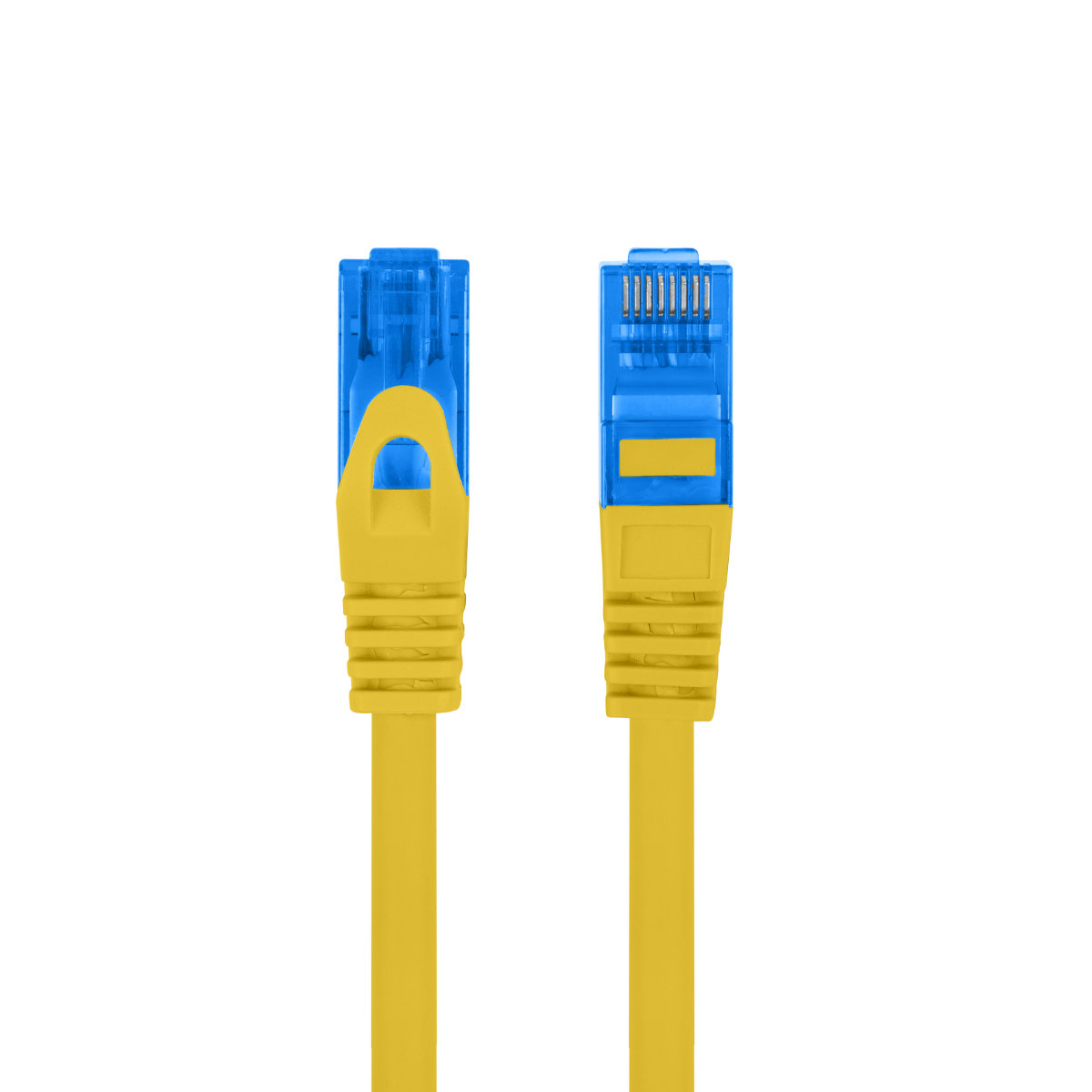 Cablu ecranat S / FTP, Lanberg 42735, cat.6A, lungime 20m, AWG 26, 500 MHz, LSZH, mufat 2xRJ45, ethernet, galben [3]