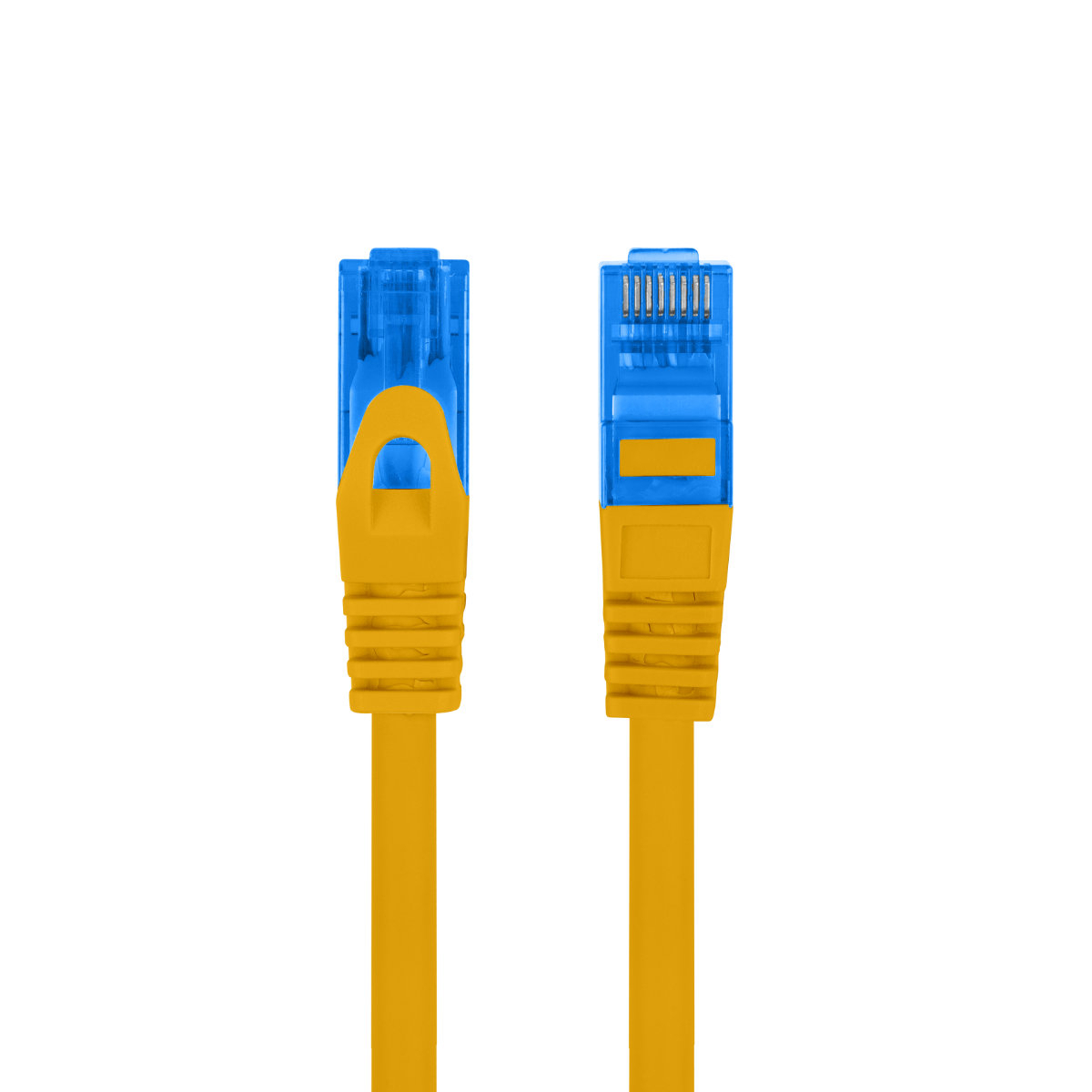 Cablu ecranat S / FTP, Lanberg 42737, cat.6A, lungime 20m, AWG 26, 500 MHz, LSZH, mufat 2xRJ45, ethernet, portocaliu [3]