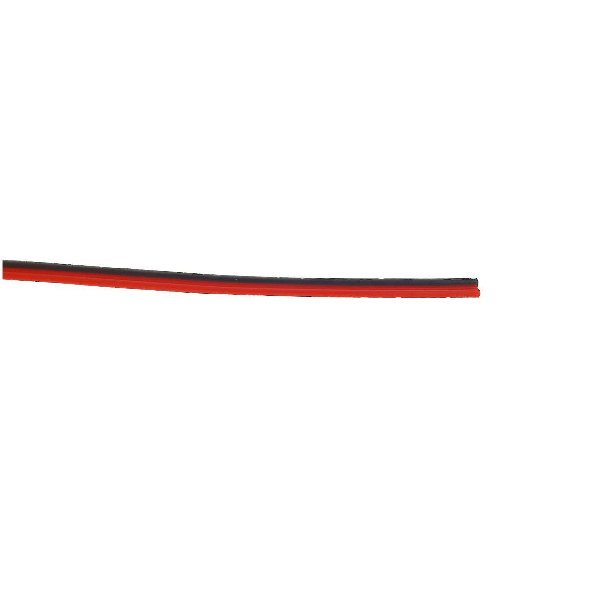 Cablu electric cu doua fire 2x0.35mm, lungime 100cm, pentru benzi led de 12V, rosu cu negru [3]