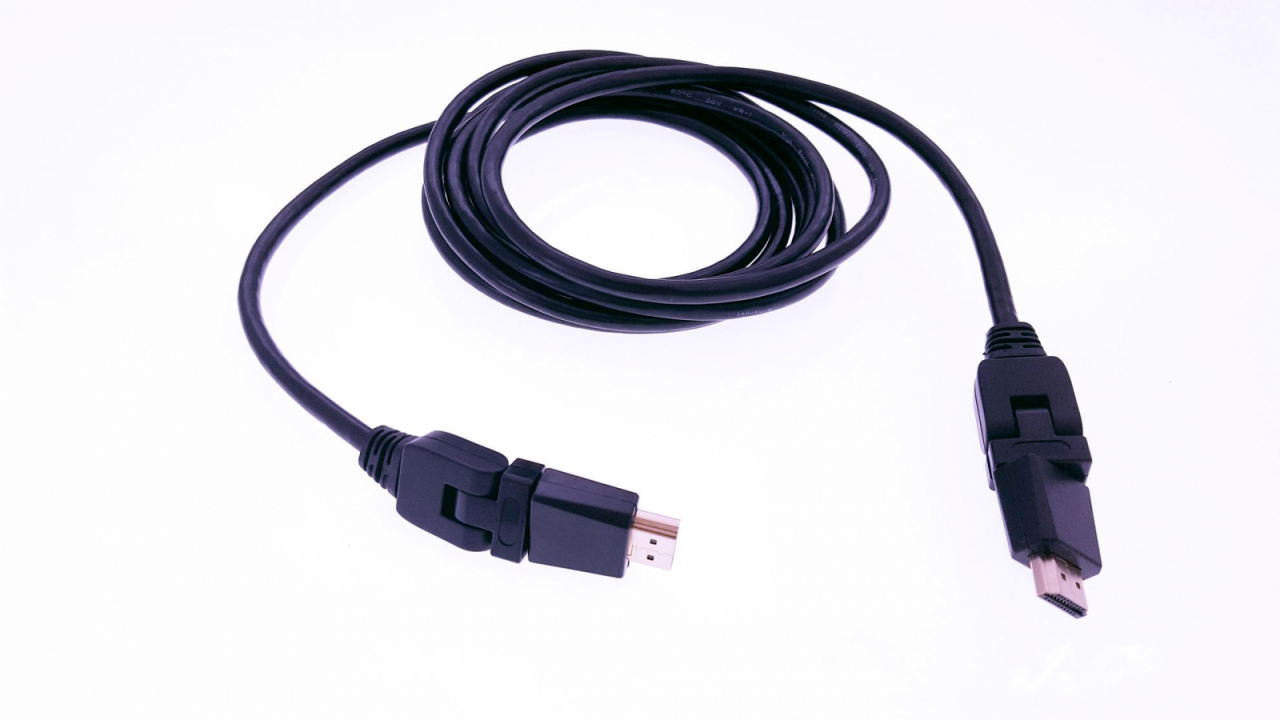 Cablu HDMI T-T 3m angular 360 grade x2 [8]