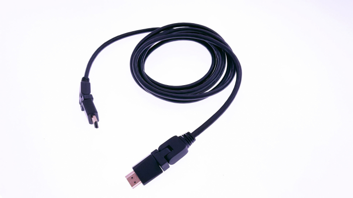 Cablu HDMI T-T 3m angular 360 grade x2 [5]