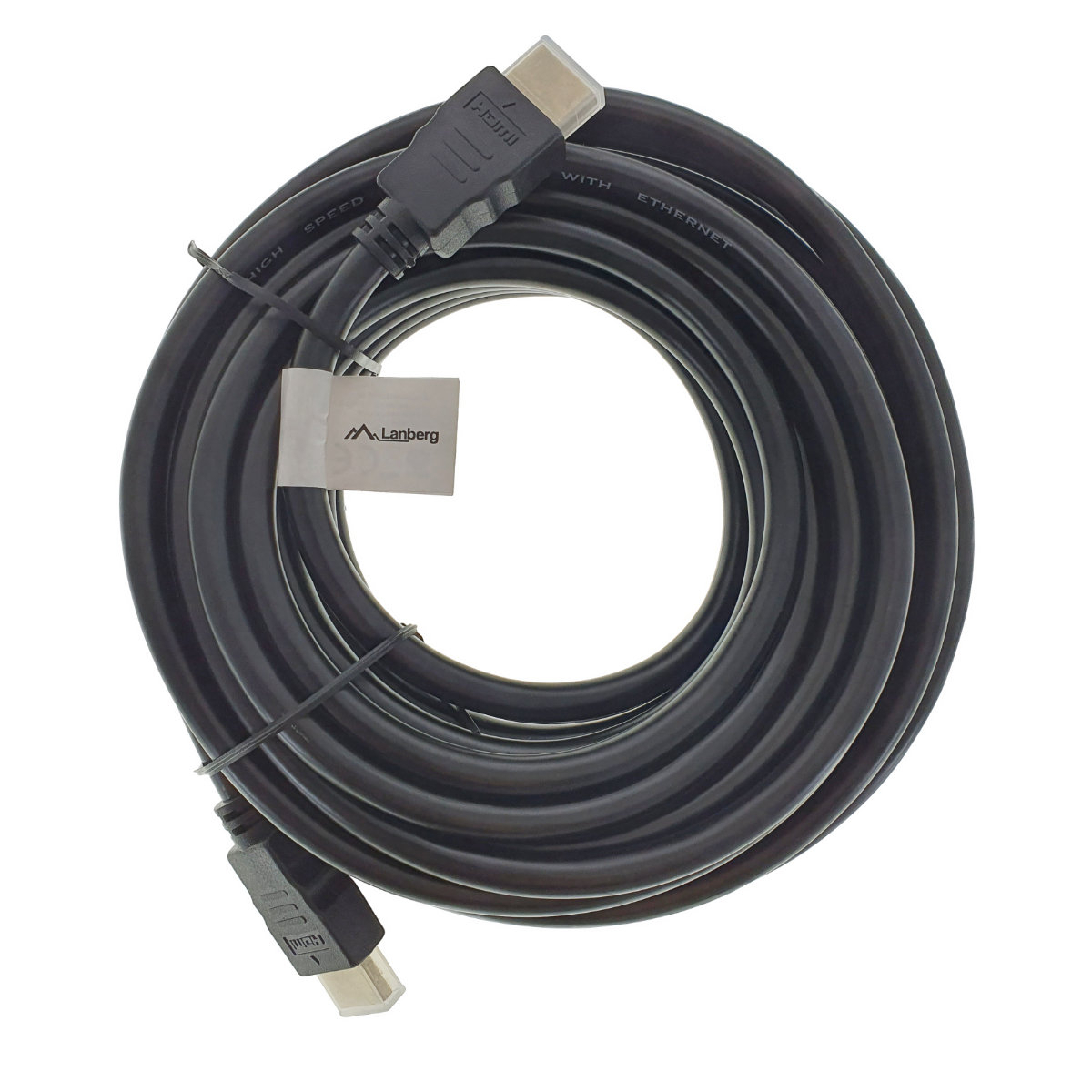 Cablu HDMI tata la HDMI tata v.2.0, Lanberg 41556, lungime 10m, 4K UHD la 30Hz sau Full HD 1080p la 120Hz, 3D, ARC, ethernet, 10.2 Gb/s [2]