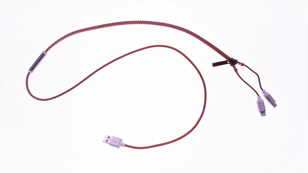 Cablu incarcare - date microUSB , lightning mix color- zipper - CIUDMLZMC [9]