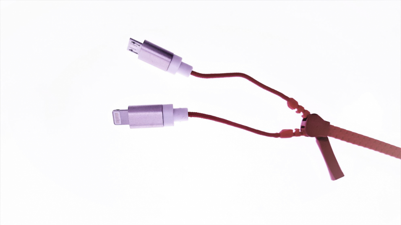 Cablu incarcare - date microUSB , lightning mix color- zipper - CIUDMLZMC [7]