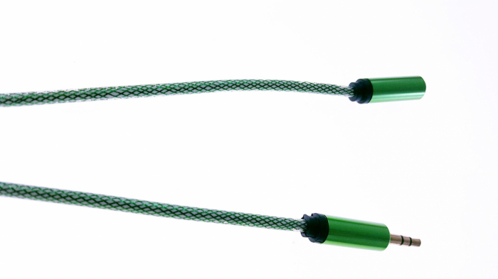 Cablu Jack-Jack, T-M 100 cm, textil tip siret green [3]