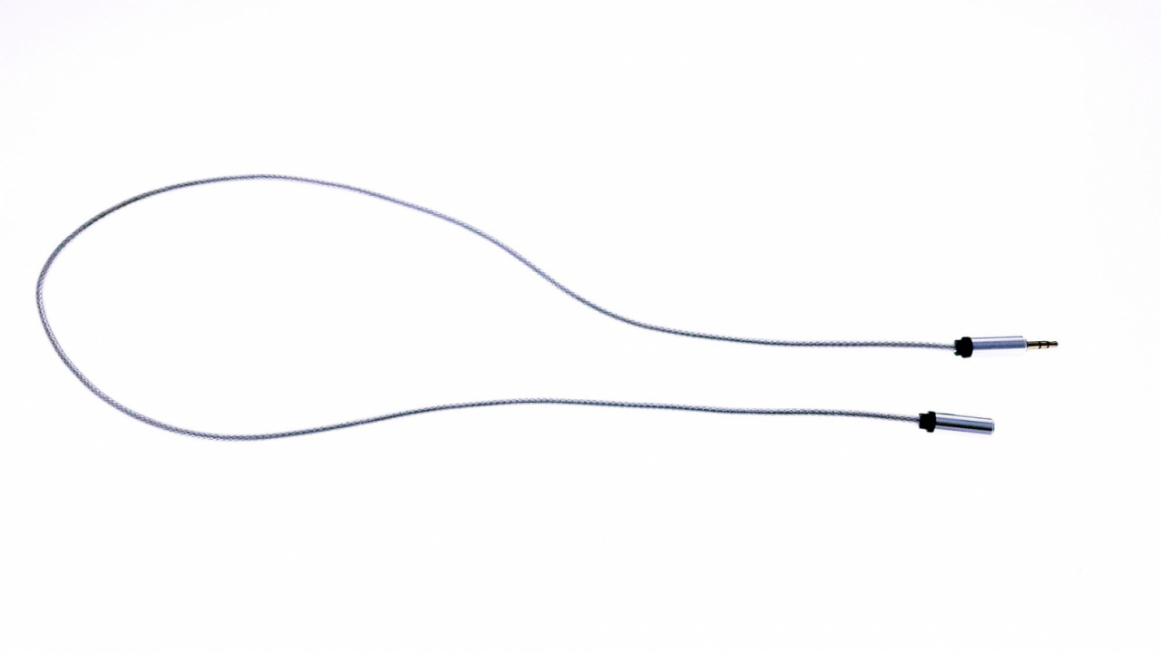 Cablu Jack-Jack, T-M 100 cm, textil tip siret white [8]