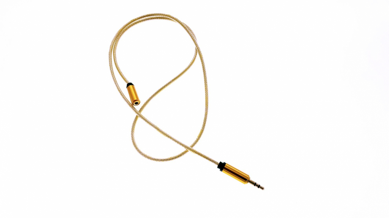 Cablu Jack-Jack, T-M 100 cm, textil tip siret yellow [5]