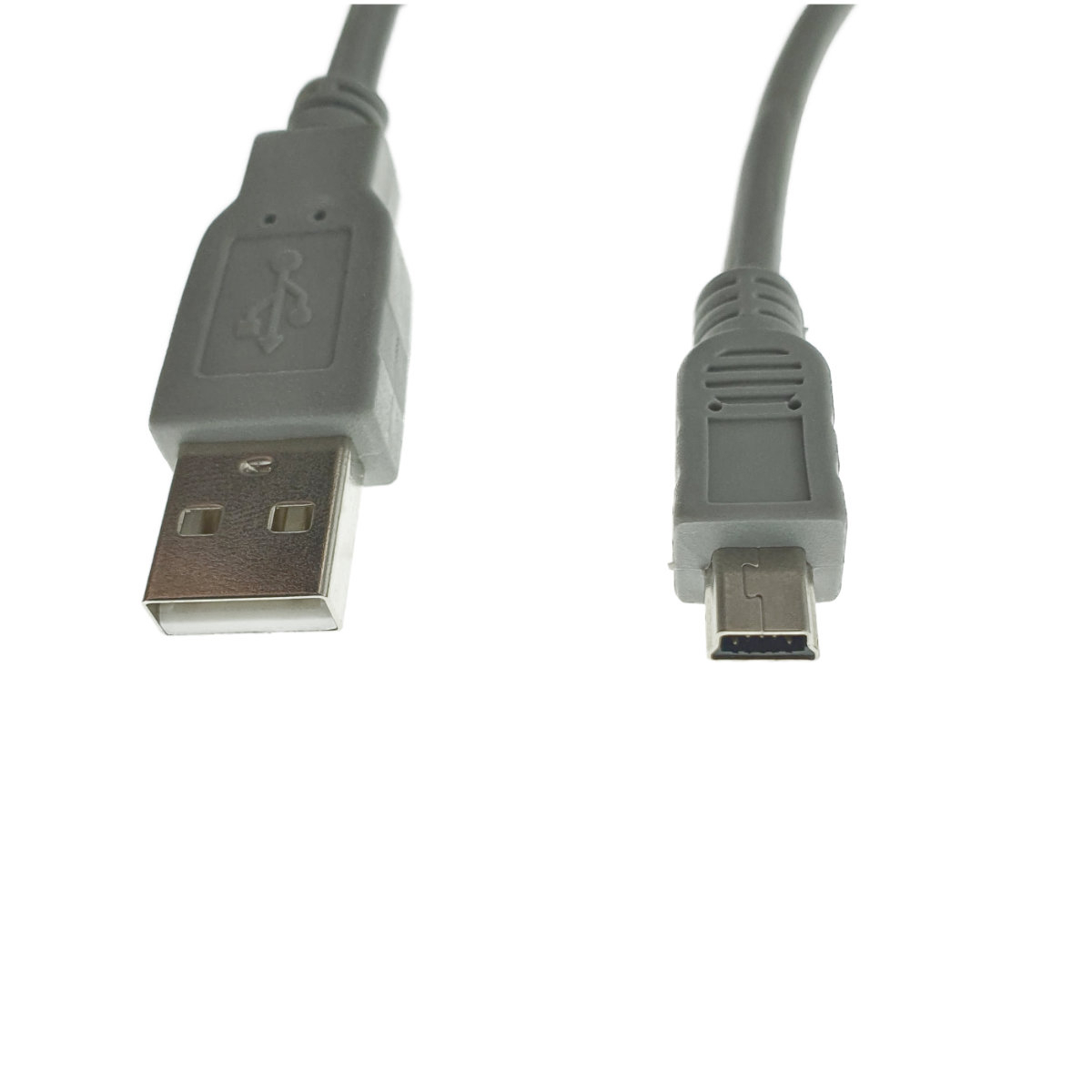 Cablu Lanberg 41360, USB 2.0 tata la mini USB tata 5 pini, AWG 30, 180cm, gri [6]