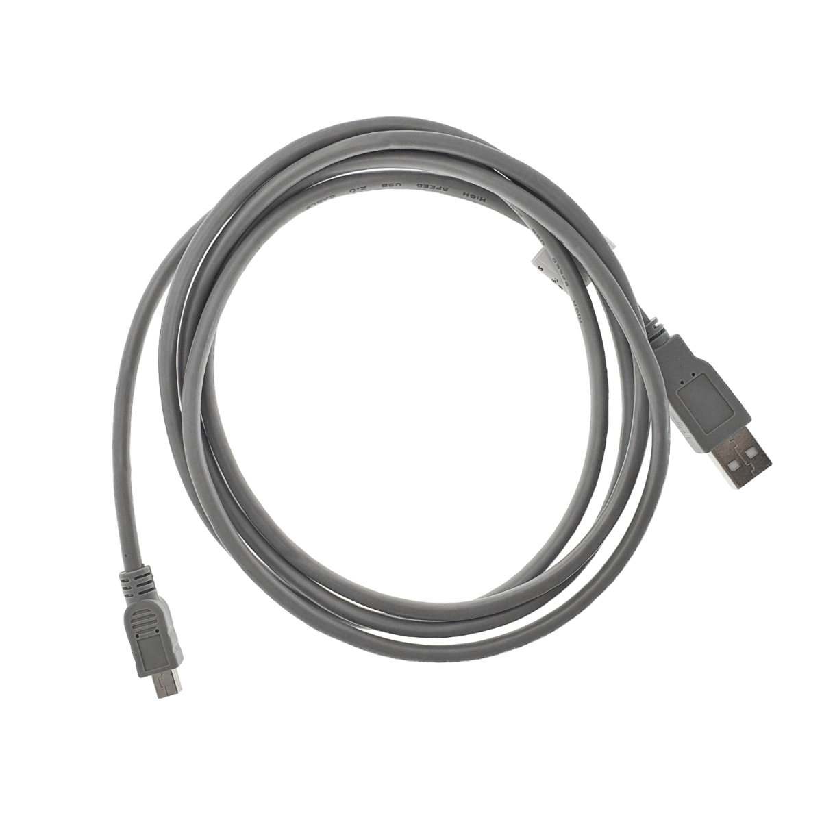 Cablu Lanberg 41360, USB 2.0 tata la mini USB tata 5 pini, AWG 30, 180cm, gri [4]