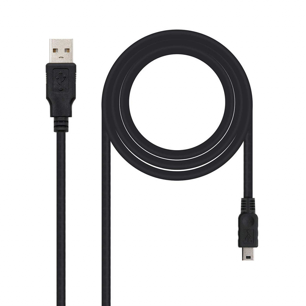 Cablu Lanberg,USB 2.0 tata la mini USB tata 5 pini,1.8m,negru [6]