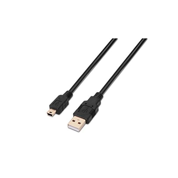 Cablu Lanberg,USB 2.0 tata la mini USB tata 5 pini,1.8m,negru [4]